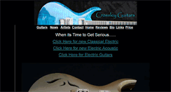 Desktop Screenshot of crossleyguitars.com